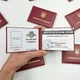 Сувенірне жартівливе посвідчення Професійної Пердунки в м'якому бордовому бланку креативний подарунок - зображення 1