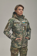 Зимняя утепленная женская FS куртка-трансформер Soft Shell 2в1, мультикам - изображение 2