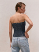 Джинсовий топ корсет Zara 5252/009 L Синій (05252009104L) - изображение 2