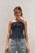 Джинсовий топ корсет Zara 5252/009 L Синій (05252009104L) - изображение 3