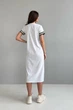 Жіноча літня трикотажна сукня з розрізом Nenka XL Сірий (nenka3419-XL) - изображение 5