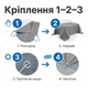 Тент AgroStar 3×4м 160г/м² армированный с люверсами универсальный для накрытия строительства водостойкий серый - изображение 8