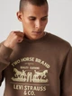 Світшот на флісі чоловічий Levi`s 844224704 2XL Коричневий (1159858075) - зображення 4