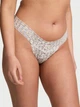 Женские трусики Victoria's Secret (2267599876585) Lace Thong XL голубые - изображение 1