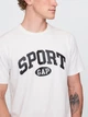 Футболка хлопковая длинная мужская GAP 173192295 L Молочная (1159858157) - изображение 4