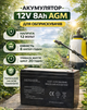 Аккумулятор 12V 8Ah AGM для опрыскивателя аккумуляторная батарея для садового опрыскивателя 12В герметичный аккумулятор для опрыскивателя резервного питания и садовой техники - изображение 3