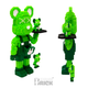 Конструктор 3д "Green Chef Mouse" 47 см для дорослих і дітей збірний блоковий magic blocks інтер'єрний 3D конструктор мишеня - зображення 3