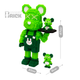 Конструктор 3д "Green Chef Mouse" 47 см для дорослих і дітей збірний блоковий magic blocks інтер'єрний 3D конструктор мишеня - зображення 5