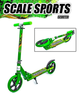 Двоколісний самокат Scooter 460 Green — складний міський самокат з великими колесами 200 мм - зображення 2