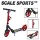 Двоколісний самокат Scale Sports SS-15 Red — міський самокат 200 мм з амортизаторами та ручним гальмом - зображення 2