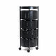 Этажерка на колесах SphereAl R100102-W поворотные корзины железная 4 яруса 33х81 см Черный - изображение 1
