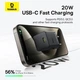 Мережевий зарядний пристрій Baseus Palm Fast Charger 20W USB-C з кабелем USB-C to Lightning 1м Cosmic Black (E0116401) - зображення 7