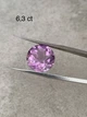 Натуральный аметист 13.0 мм 6.3 ct высота огранка круг Мадагаскар - изображение 2