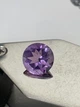 Натуральный аметист 3.9 ct 11.0 мм огранка круг насыщенный фиолетовый - изображение 4