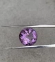 Натуральный аметист 3.9 ct 11.0 мм огранка круг насыщенный фиолетовый - изображение 6