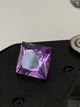 Натуральный аметист 4.5 ct 10.2 мм огранка квадрат фиолетовый - изображение 2