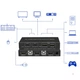 KVM-перемикач Biaze KVM08 HDMI 2.0, 2 порти, підтримка 4K 60 Гц, HDCP 2.2, USB керування, гаряче перемикання - зображення 6