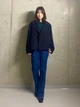 Пальто осеннее короткое женское Uniqlo 599644222 2XL Синее (1159858652) - изображение 12