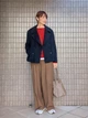 Пальто осеннее короткое женское Uniqlo 599644222 2XL Синее (1159858652) - изображение 19