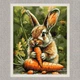 Картина по номерам Кролик с морковкой 40*50 Origami (LW3507) (0100-386) - изображение 4