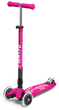 Самокат дитячий Micro Maxi Deluxe LED складна ручка Рожевий (mk254) - зображення 1