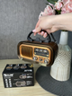 Портативний радіоприймач Golon з Bluetooth, FM AM SW, USB, microSD, акумуляторний, від мережі 220 В для дому та дачі - зображення 6