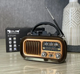 Портативний радіоприймач Golon з Bluetooth, FM AM SW, USB, microSD, акумуляторний, від мережі 220 В для дому та дачі - зображення 8