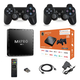 Игровая андроид ТВ приставка с Android TV + 2 джойстика M8PRO Mini ретро консоль PS1, Dendy, Sega - изображение 1