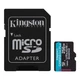 Картка пам'яті MicroSDXC 256 GB UHS-I/U3 Class 10 Kingston Canvas Go! Plus R200/W160MB/s + SD-адаптер 38368 - изображение 4
