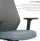 Кресло компьютерное офисное эргономичное OfficePro Fusion OC577G Gray - изображение 2