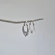 Серебряные серьги Лунница серебро 925 пробы Черненное 5517ч 2.90г - изображение 3
