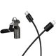 Дата кабель Hoco X126 Experto Type-C для Lightning 30W + Phone Holder & Lanyard (0.35m) Black - зображення 5