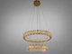Светодиодная люстра LED золото 54Вт 2 кольца с пультом для гостиной 7895/600+400S-gold - изображение 1