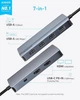 Адаптер хаб док-станція Anker (A8374) 7-в-1 USB-C з двома дисплеями 4K HDMI PD 100Вт швидкість передачі 10 Гбіт/с - зображення 2