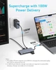 Адаптер хаб док-станція Anker (A8374) 7-в-1 USB-C з двома дисплеями 4K HDMI PD 100Вт швидкість передачі 10 Гбіт/с - зображення 5