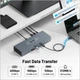 Док станція Acer ODK490 Thunderbolt 4 USB-C 16в1 40Gb USB3.2 Ethernet 2,5Гбіт HDMI 4K60гц 160вт - зображення 7