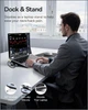 Док-станція Baseus EliteJoy EH3 12-в-1 з підставкою — USB-C, HDMI, DisplayPort, потрійний 4K, PD 100 Вт, Ethernet, TF/SD - зображення 3