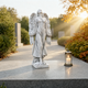 Дівчина-ангел задумлива світитися 46*20*18 см Гранд Презент СП520-4 св - зображення 3