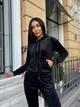 Жіночий спортивний велюровий костюм (худі+штани) Uaclothes 46-48 Чорний (like37609-180411350) - изображение 4