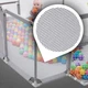 Детский игровой манеж-ограждение 125х125х63см для игр с баскетбольной корзиной и карманом для игрушек, серый - изображение 4
