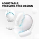Бездротові навушники Anker Soundcore AeroFit 2, White, Hi-Res, LDAC, 42H, IP55, Bluetooth 5.4, Wireless Charge, BassTurbo - зображення 4