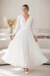 Шифонова біла сукня FashionYouWant XL білий 43247457 - зображення 1
