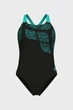 Купальник закритий Arena KIKKO SWIMSUIT SWIM PRO BACK Чорний, Бірюзовий 40 (010807-580 40) - зображення 5