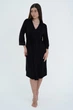 Халат для беременных и кормящих Мамин дом 50(2XL) Чёрный (138264) - изображение 1