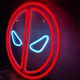Неоновая вывеска N.F.G. Deadpool Дэдпул 33х33см - изображение 5