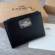 Кошелек Coach маленький чорный натуральная кожа + подарочная упаковка - изображение 1