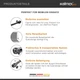 Телескопическая нижняя штанга Walimex pro 120-307 см Черный Б/В - изображение 3