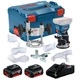 Аккумуляторный фрезер Bosch GKF 18V-8 Professional, 2 акб 4 Ah, з/у GAL 18V-40, кейс L-Boxx 238 (06016C2003+1600A019S0) - изображение 1