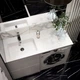 Умивальник накладний Adamant Flat White 120 L штучний камінь 1200x478x140мм 120 см - зображення 4