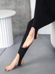 Женские лосины со штрипкой утягивающие леггинсы весна-літо TMV Nylon Fit Черный М - изображение 9